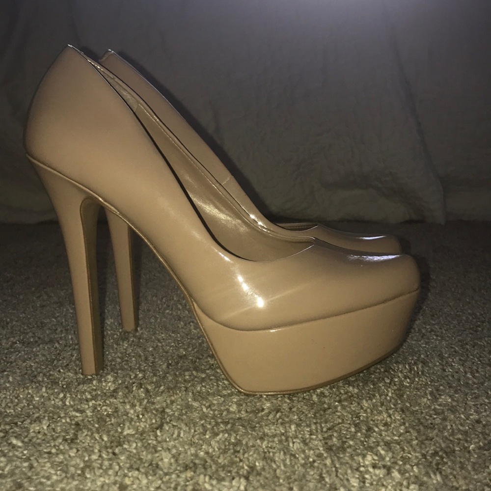 Nude high heels